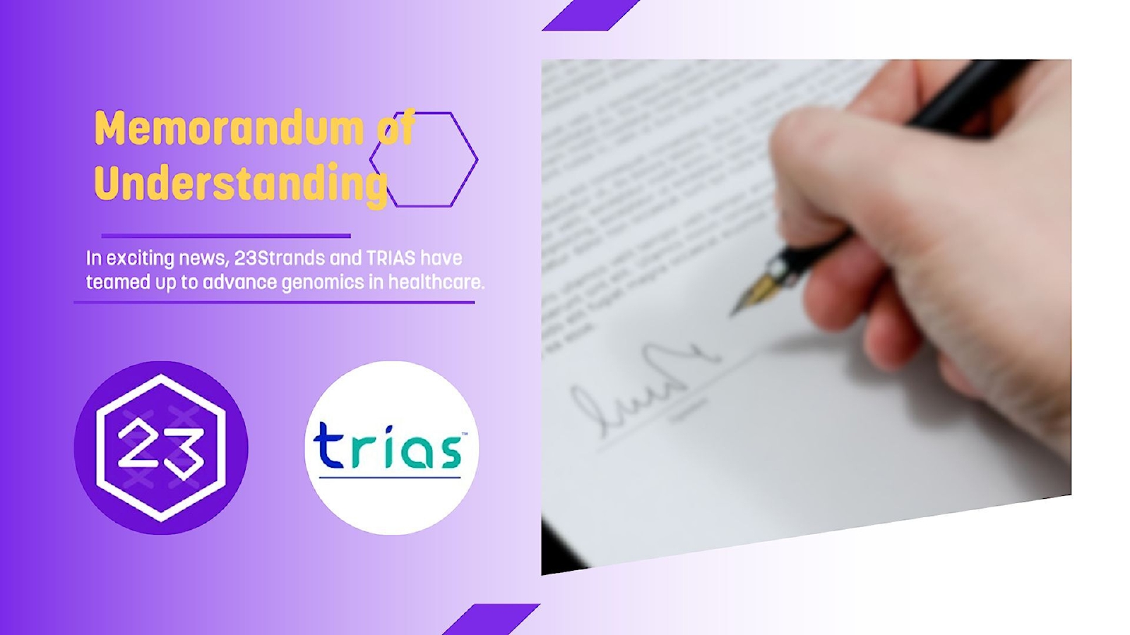 23Strands x TRIAS Strategic Agreement